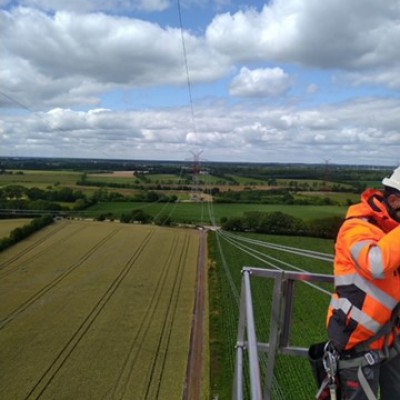 72m vrachtwagenhoogwerker hoogspanning Noord Duitsland Q4 2020 13