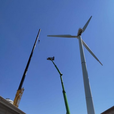 72m vrachtwagenhoogwerker montage windmolen Zeewolde juni 2021 4 v2